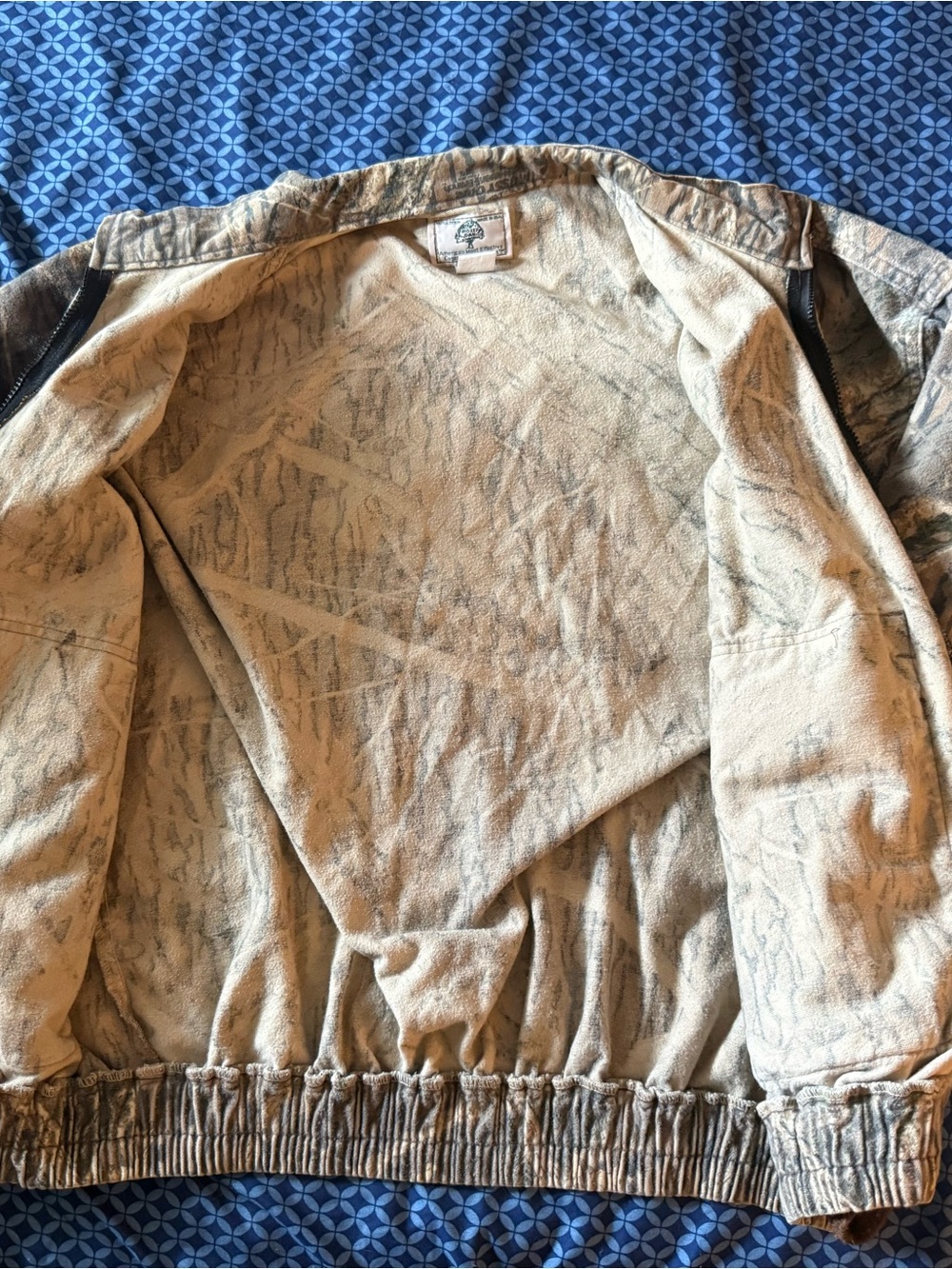 Mossy Oak 80’s-90’s Camo Zip-Front Field Jacket - Picture 5 of 8